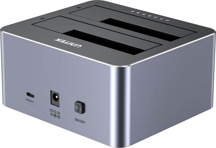 Image du produit Unitek Y-3027GY01-UE Station de clonage de disques 2 x SATA 2 5 /3 5 USB-C 10Gbps (USB-C, 2 ports)