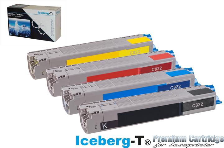 Immagine prodotto Iceberg-T SET toner OKI C822 Set con tutti e quattro i colori (FC)