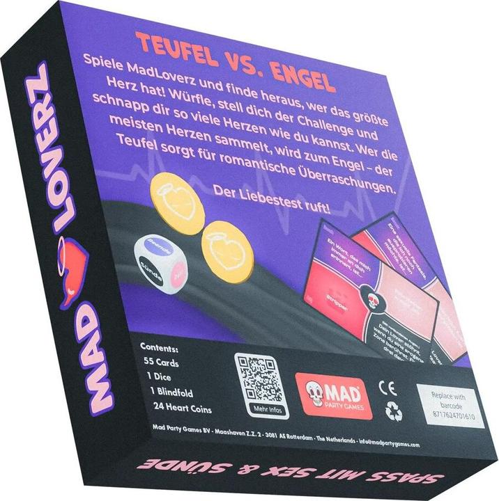 Productafbeelding Mad Party Mad Loverz Erotic Game 12 pcs (Kaartspel, Engels)