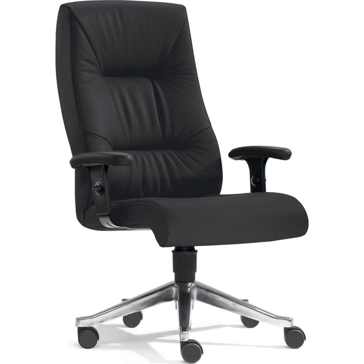 Sitwell, Bürostuhl, Bandscheiben-Bürosessel Turbo-XXL bis 200 kg schwarz mit Armlehnen