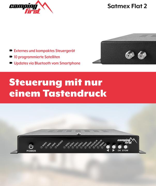 Productafbeelding Camping First Satmex Flat 2 (Platte antenne, 33 dB, DVB-S / -S2)