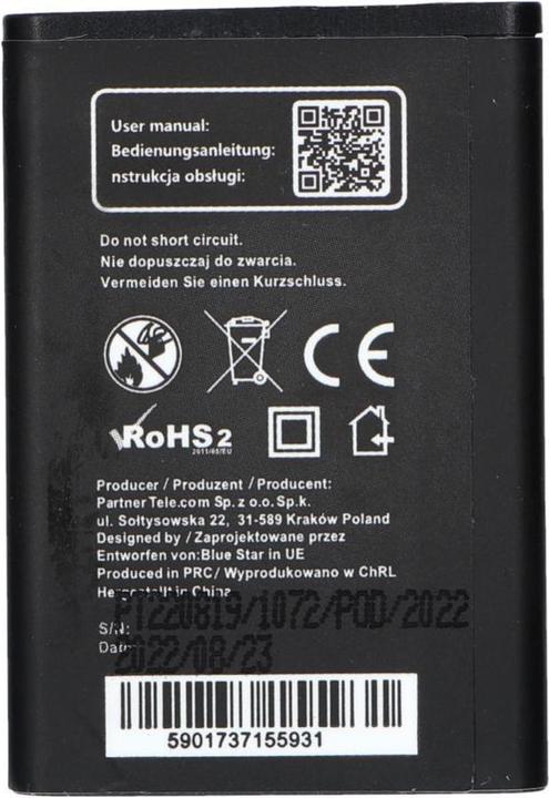 Produktbild Akku Blue Star BLUE STAR PREMIUM Akku für SAMSUNG B2100 1100 mAh