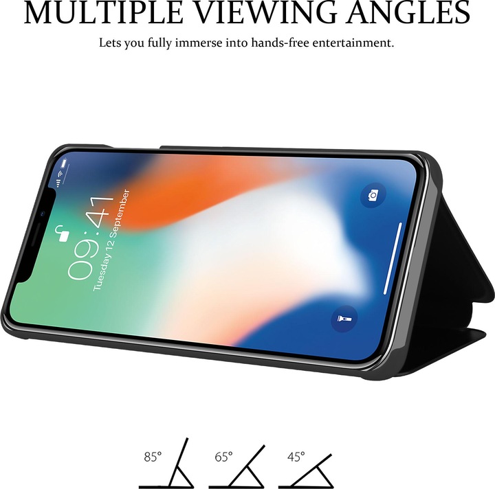 Immagine prodotto Cadorabo Copertina per specchietto retrovisore Smart View a libro (Apple iPhone X)