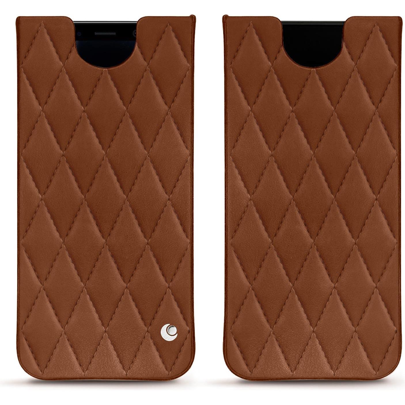 Noreve Lederschutzhülle (Samsung Galaxy S8+), Smartphone Hülle, Braun