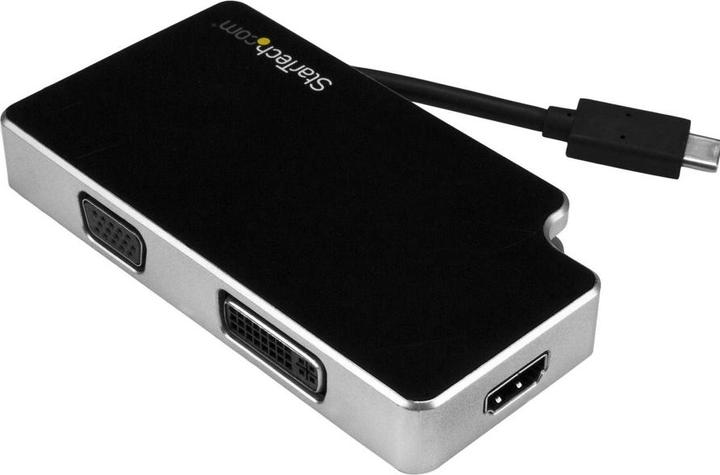 Actual product image StarTech Graphic Adapter USB-C to VGA, DVI, HDMI (DVI, VGA, HDMI, 11 cm)
