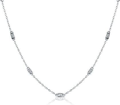 Produktbild JVD - Charming silver necklace with zircons SVLN0518XK4BI45