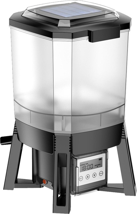 Image du produit Wiltec CFF-206 Distributeur automatique Solaire Nourriture de poissons programmable 1-6 repas par jour (Alimentation automatique Digital)