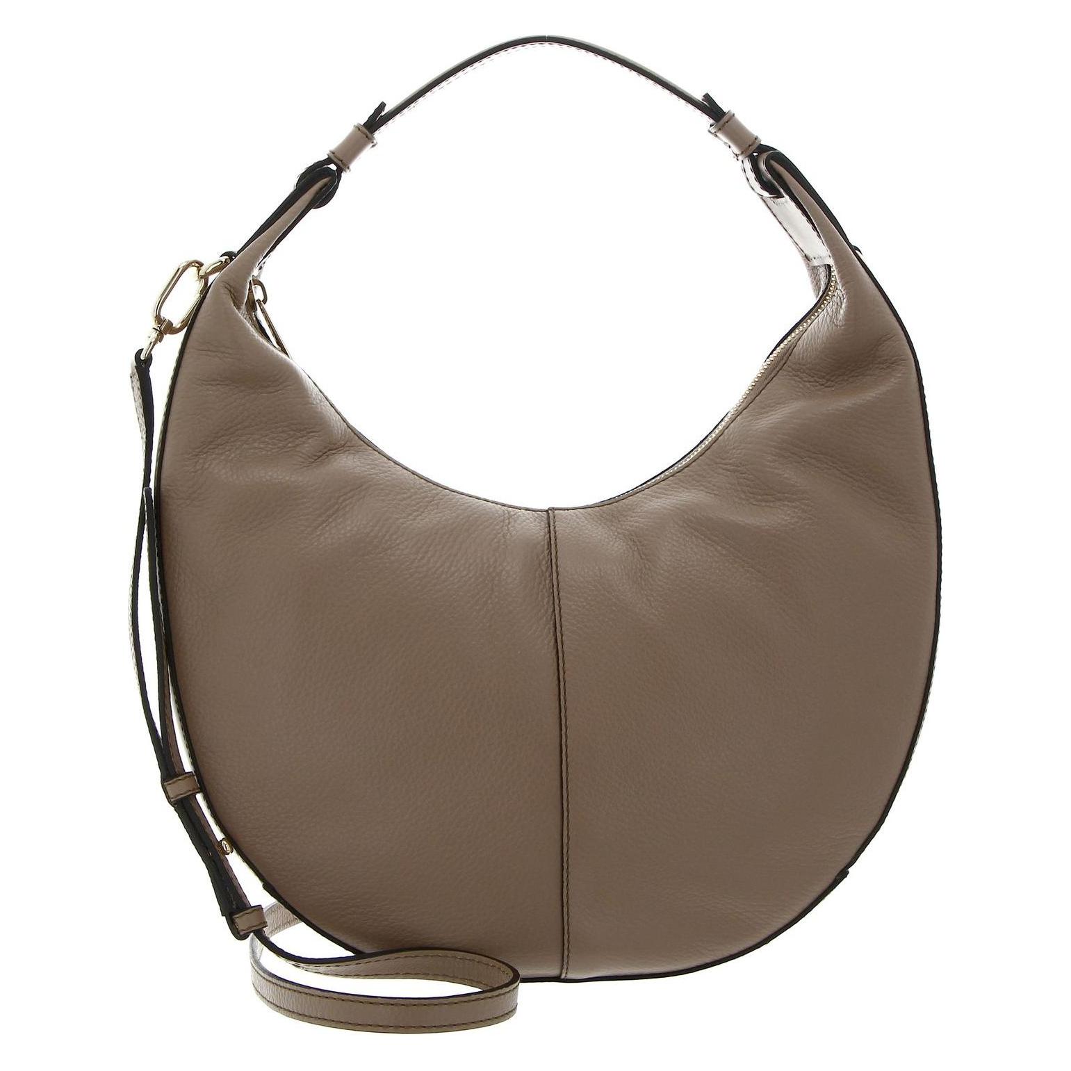 Furla, Damen, Handtasche, Ledertasche - Hobo Bag Miastella, Beige