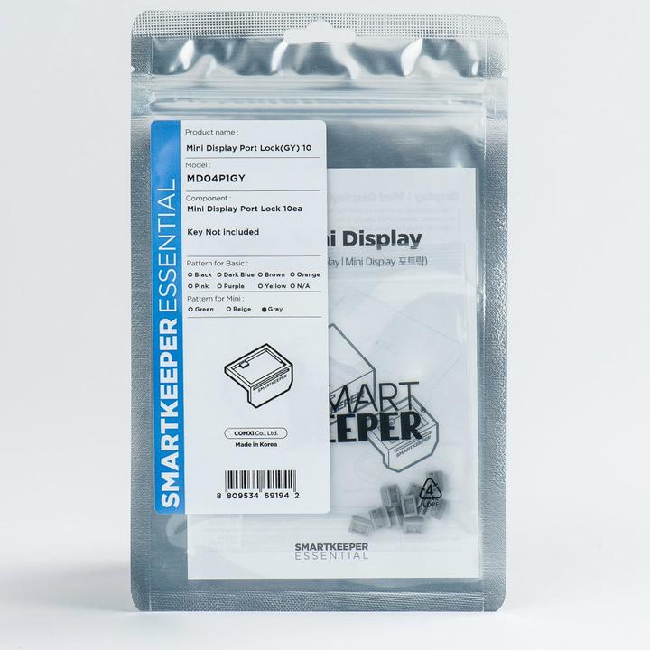 Produktbild Smart Keeper Mini Display Port Mini Blocker grau 10 Stk.