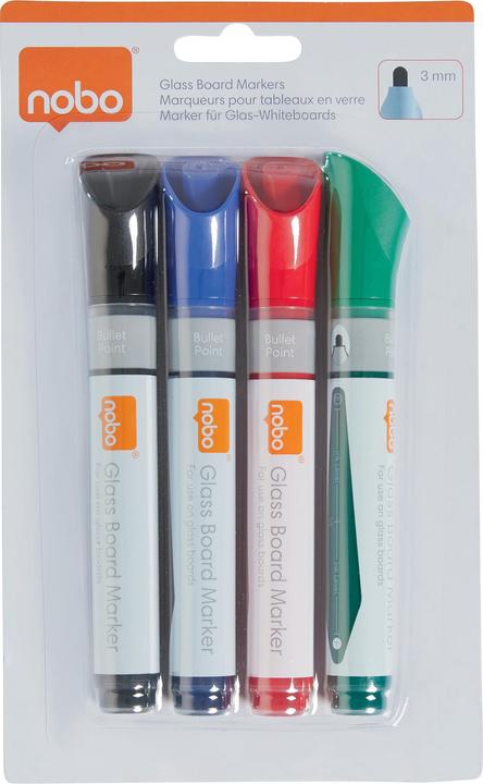 Immagine prodotto Nobo Marcatore in vetro (colore assortito, 3 mm, 4 x)