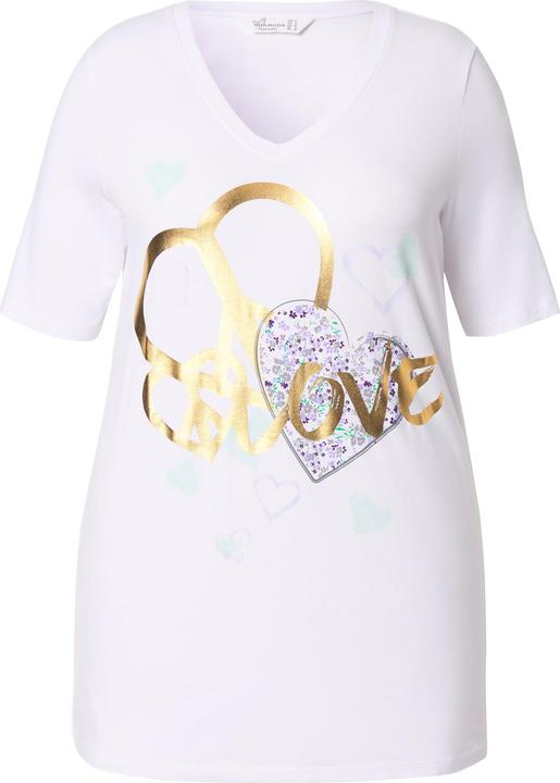 Actual product image Miamoda T-Shirt, A-Linie, Herz-Motiv (56)