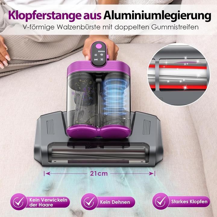 Produktbild Linkifly Kabelloser Milbenstaubsauger mit UV-C Licht