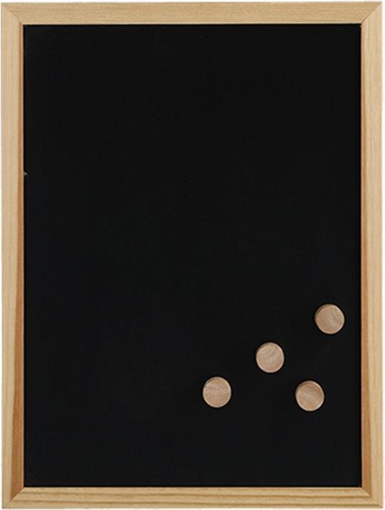 Image du produit Zeller Present Tableau de craie/aimant, métal/pin (Panneau combiné, 40 x 30 cm)