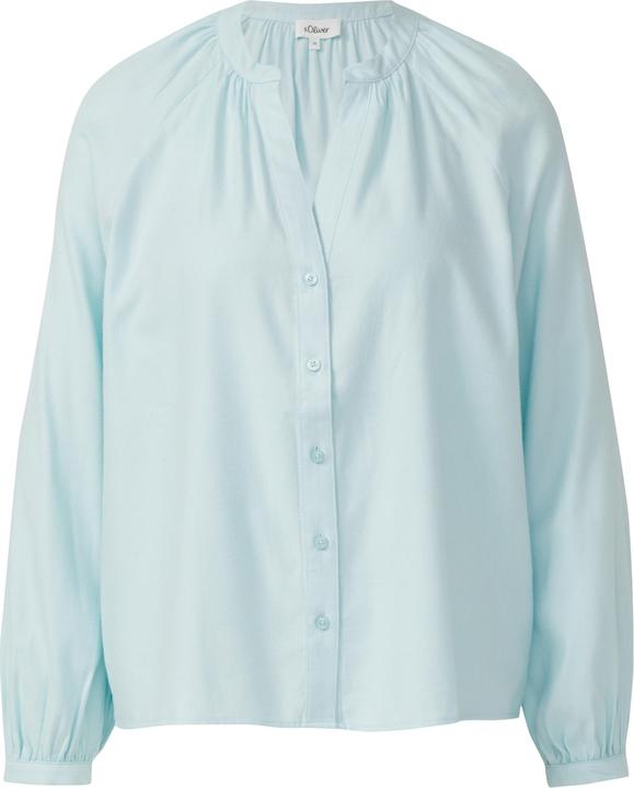 Immagine prodotto s.Oliver Bluse Flanell-Bluse im Relaxed Fit mit Raffung (36)