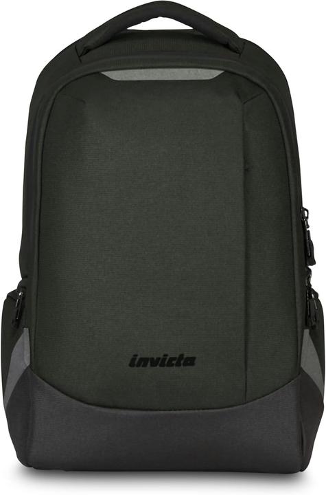 Actual product image Invicta Unisex Recycled Polyester Laptop Backpack with USB Port and Reflective Inserts (20 l)