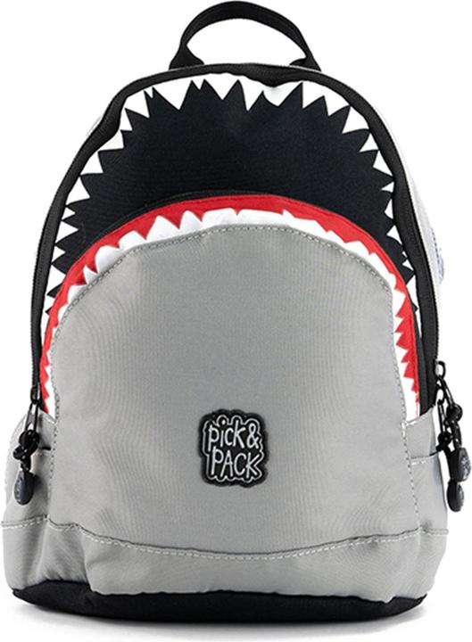 Actual product image Pick & Pack Shark Shape Backpack (22x31x11 cm) - Grey