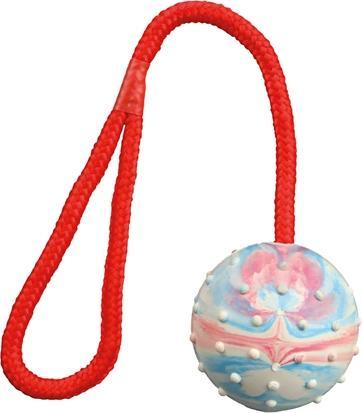 Produktbild Trixie Ball mit Wurfs D=6cm/30cm (Ballspielzeug Hund)