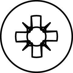 Produktbild Heco TOPIX-plus 5,0x20, Senkkopf, Pozi-Drive, VVG, A3K, 500 St. (500 Schrauben pro Stück)