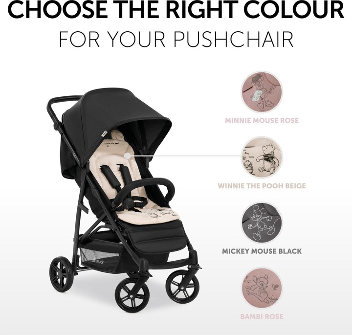 Actual product image Hauck Pushchair Seat Liner Winnie the Pooh Beige