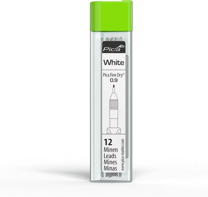 Produktbild Pica Fine-Dry Minen-Set weiss (Ersatzmine, Weiss, 0.90 mm)