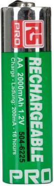 Produktbild RS PRO NiMH AA 1,2V (1 Stk., AA, 2000 mAh)