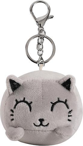 Actual product image i-Total Keyring pendant cat grey