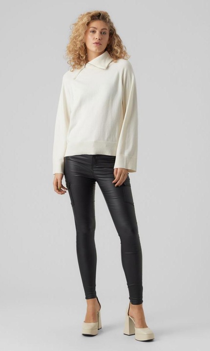 Actual product image Vero Moda High Neck Half-zip Knitted Pullover (S)