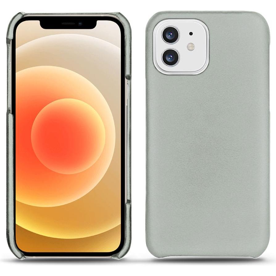 Noreve Lederschutzhülle (Apple iPhone 12 mini), Smartphone Hülle, Grau