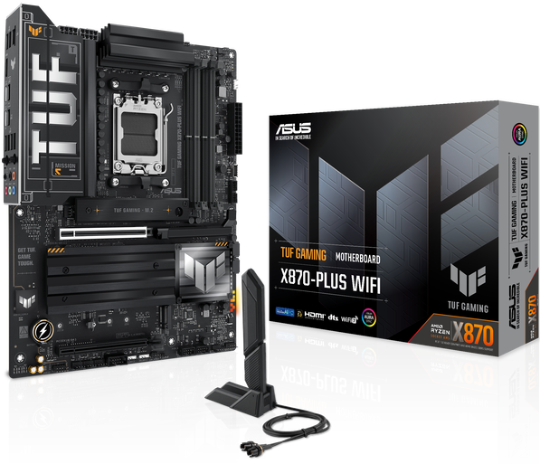 Image du produit ASUS TUF GAMING X870-PLUS WIFI (AM5, AMD X870, ATX)