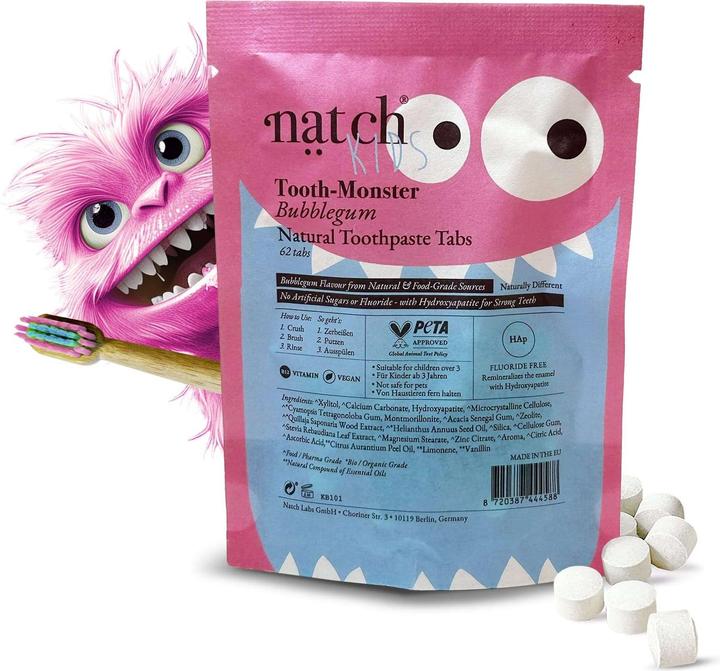 Produktbild Natch Toothmonster Kids Bubble Gum Bag