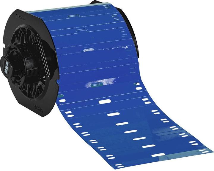 Actual product image Brady B33-75x10-7598-BL Cable labels polyester blue 75 x 10 mm for BBP33 1000 pcs. (7.50 cm)