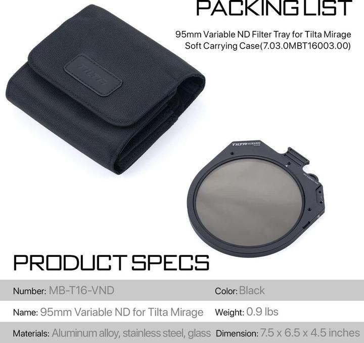 Produktbild Tilta Variabler ND (Filter)