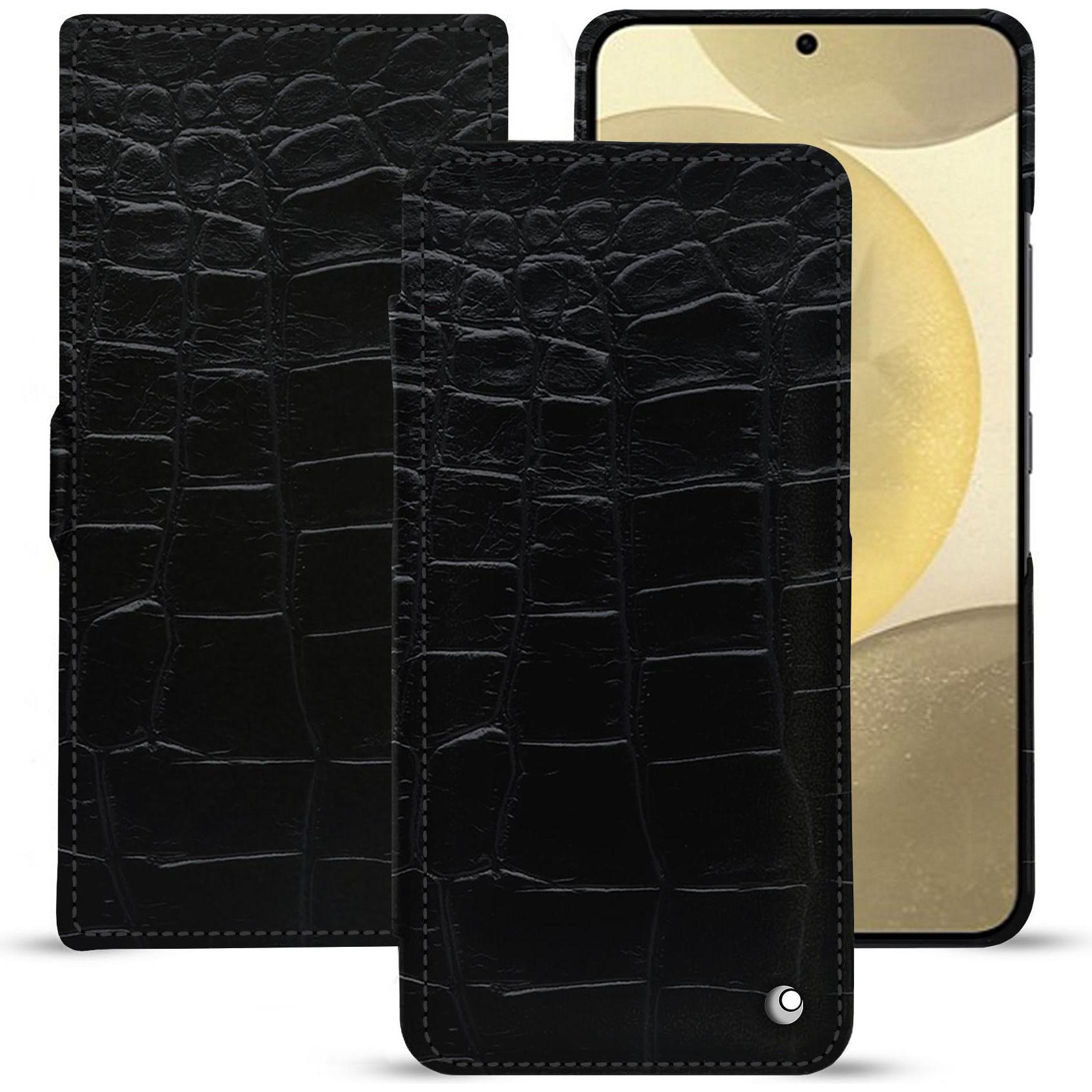 Noreve Lederschutzhülle horizontal (Samsung Galaxy S24+), Smartphone Hülle, Schwarz