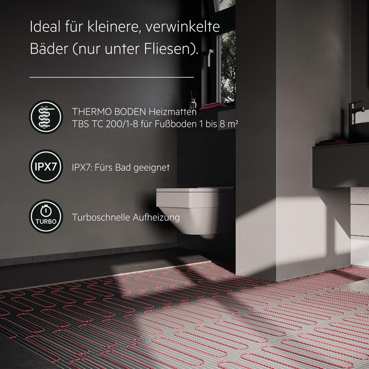 Actual product image AEG Haustechnik Comfort Turbo Thermo Floor TBS TC 200/4 Set Plus, electr. underfloor heating complete set 4 m², 200