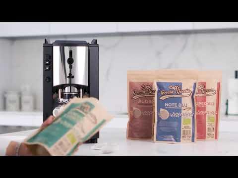 Actual product image Spinel Pinocchio XL Black Dosed (Volumetrica) MY 23 - Coffee Maker for Pads E.S.E (E.S.E.)