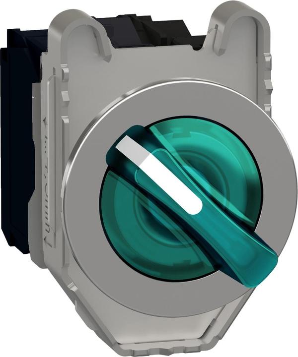 Schneider Electric Sélecteur lumineux, métal, complet, XB4FKCUST02