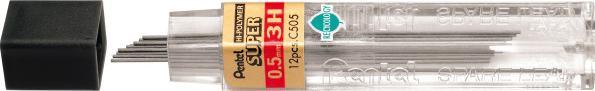 Actual product image Pentel Pencil leads Hi-Polymer Super (12 pcs., 0.50 mm, 3H)