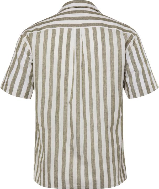 Produktbild JP1880 Hemd, Halbarm, Leinenmix, Streifen, Cuba-Kragen, Modern Fit (8XL)