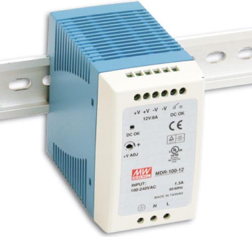 Actual product image MeanWell DIN rail power supply (DINRail)