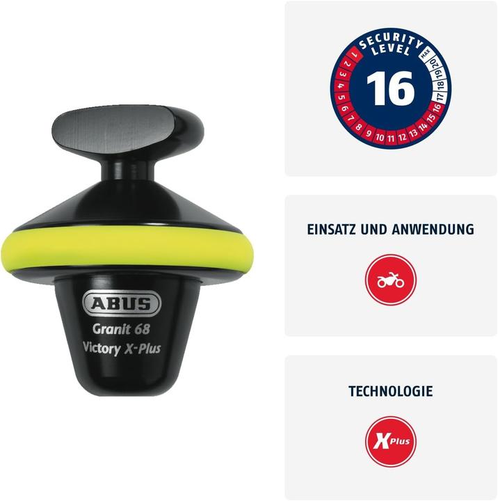 Image du produit Abus 68 yellow half