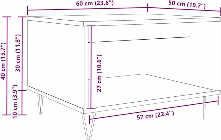 Immagine prodotto vidaXL Couchtisch (50 x 60 x 40 cm)