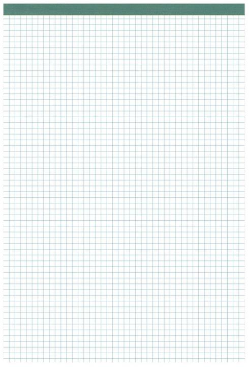Actual product image Ursus Notepad Green A5, squared, 100 sheets, 5 pieces (A5, Checked)