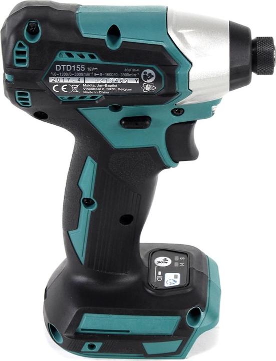 Image du produit Makita DTD 155 ZJ Perceuse visseuse à percussion sans fil et sans balai 18 V Li-Ion + Coffret - (Fonctionnement sur batterie)