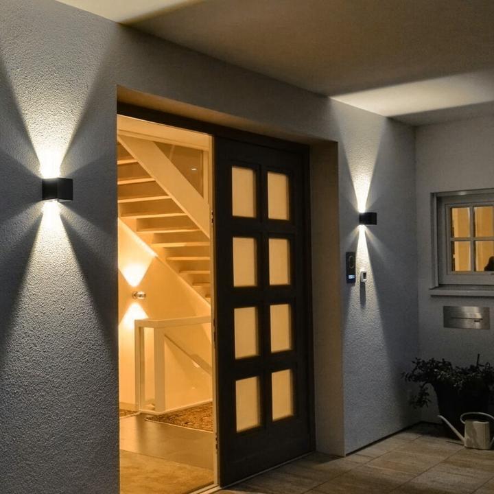 Immagine prodotto s.luce Ixa LED lampada da parete ad angolo regolabile per interni ed esterni IP44 (460 lm)