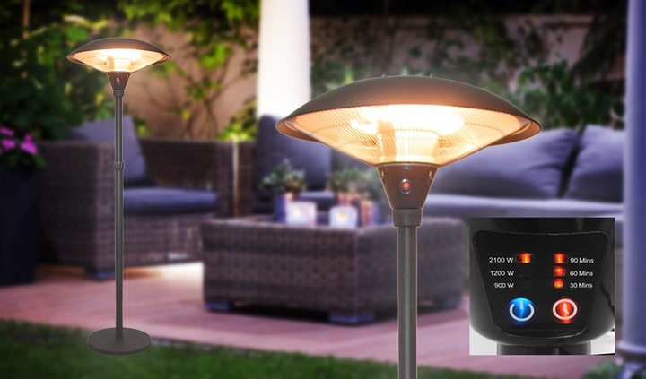 Image du produit Sonnenkönig Champignon chauffant électrique noir Champignon électronique noir (2100 W)