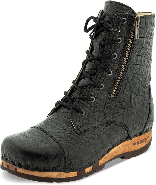 Actual product image Woody Flexible Willow Wood Sole Ankle Boots (36)