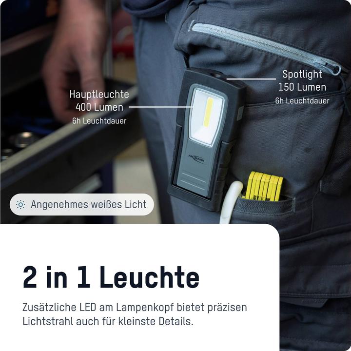 Produktbild Ansmann Arbeitsleuchte WL400R Slim (400 lm)