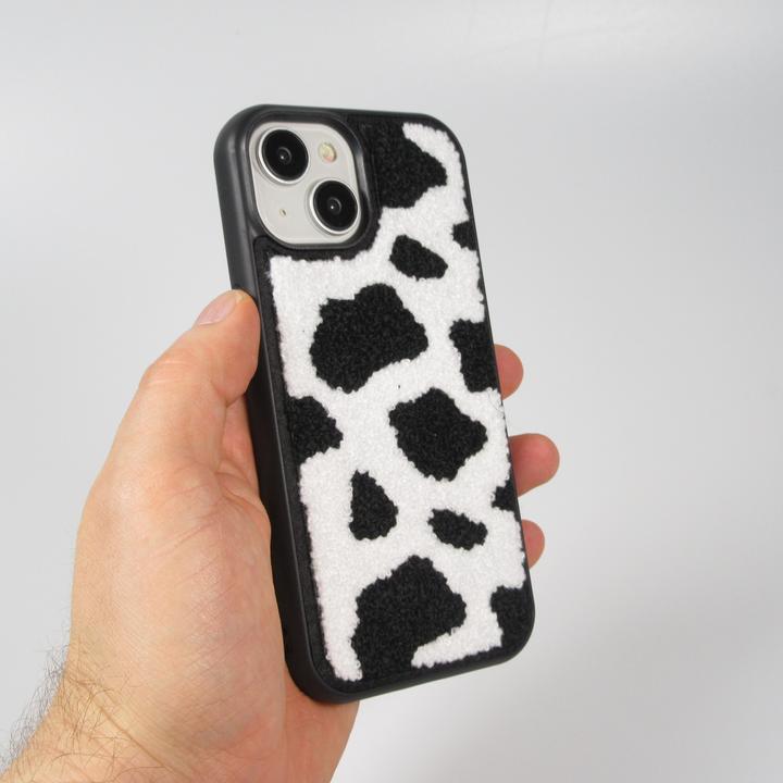 Immagine prodotto PhoneLook Rivestimento in silicone con superficie trapuntata effetto pelle di mucca (Apple iPhone 15)