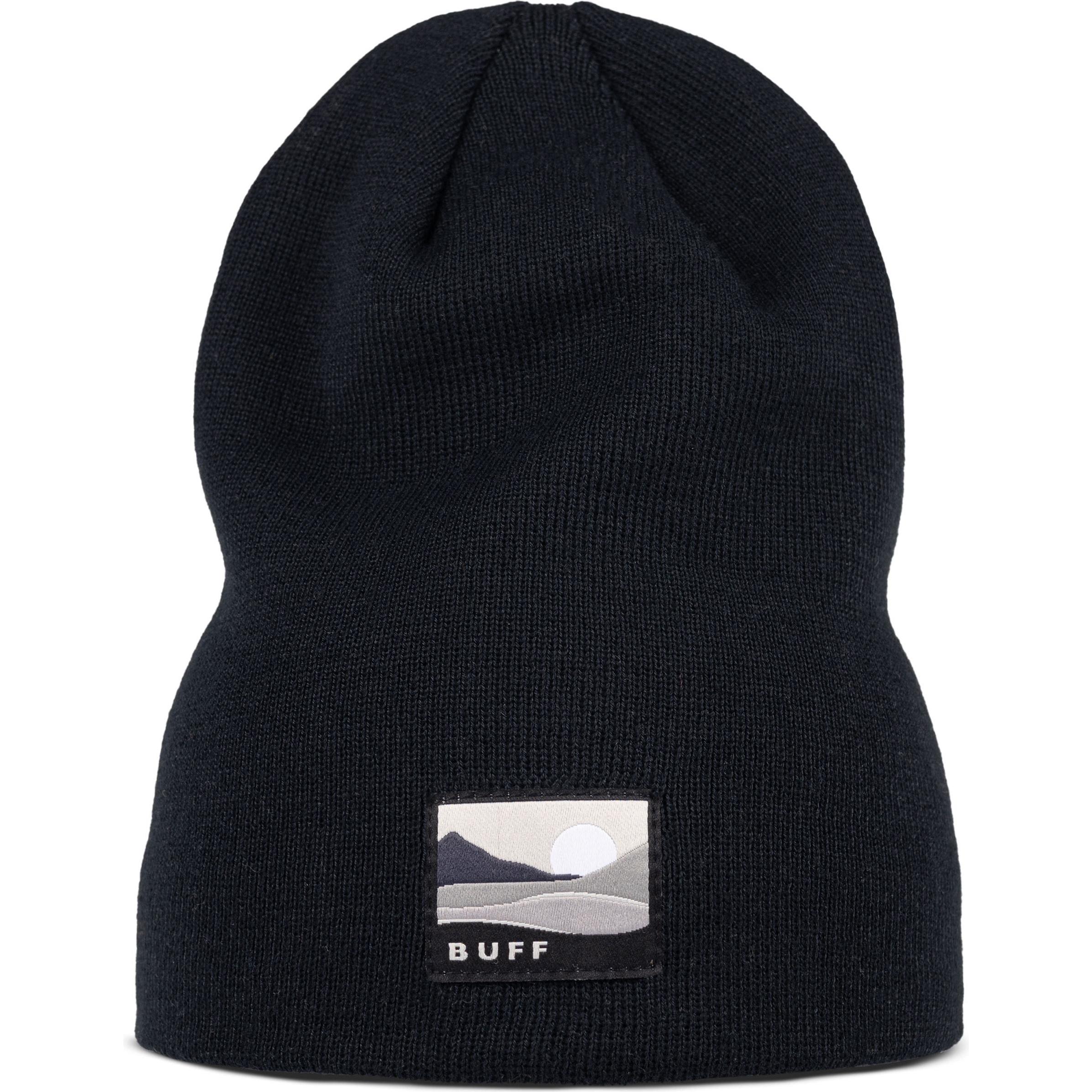 Buff, Unisex, Mütze, Knitted Beanie Lilon Long, Schwarz, (One Size)