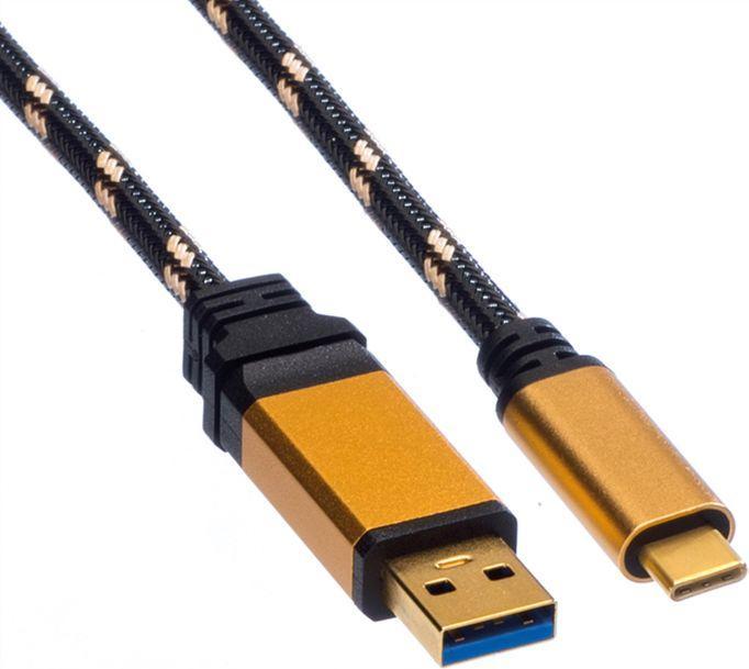 Produktbild Roline GOLD USB-Kabel (1 m, USB 3.1, 4.50 W)